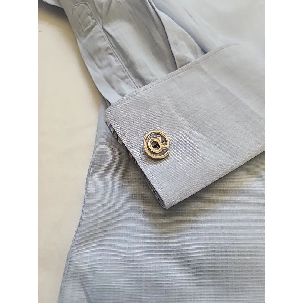At Symbol Sign ( @ ) Cufflinks Men Birthday Father's Day Gift Cufflinks In Box